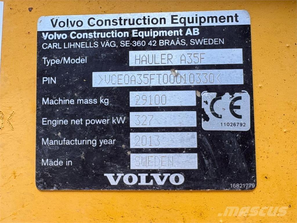 Volvo A 35 F Dumpperit