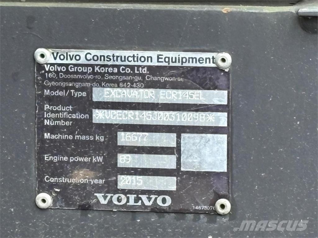 Volvo ECR 145 EL Telakaivukoneet