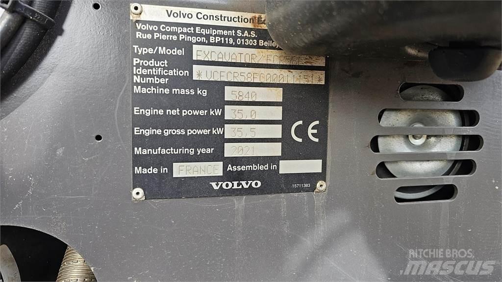 Volvo ECR 58 F Minikaivukoneet < 7t
