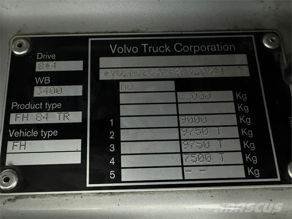 Volvo Fh13 540 Koukkulava kuorma-autot