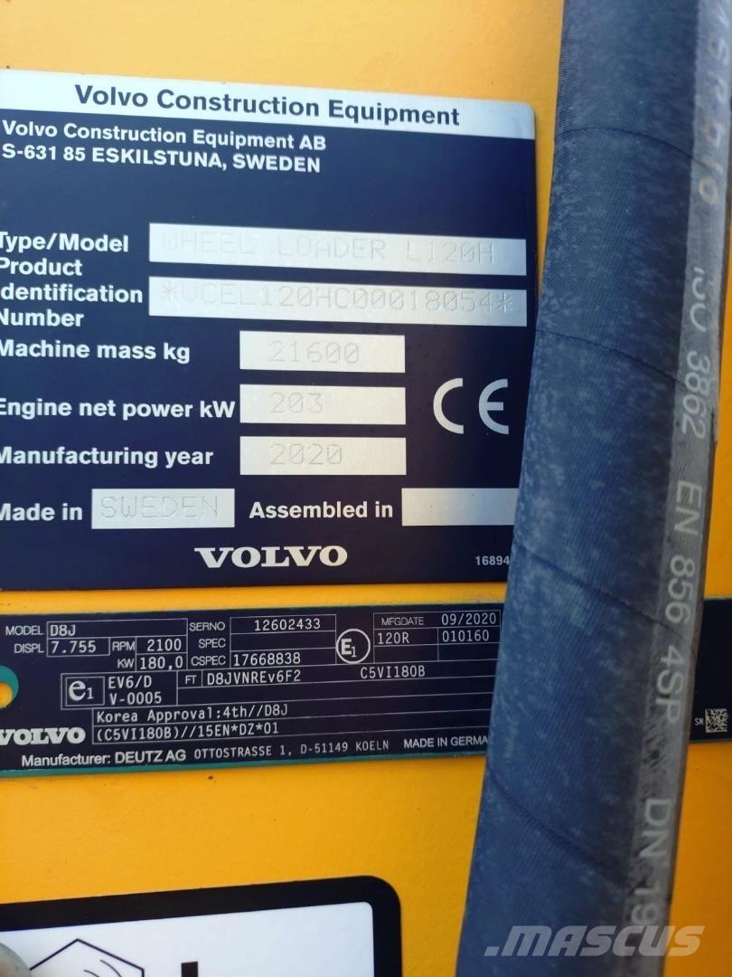 Volvo L120H Pyöräkuormaajat