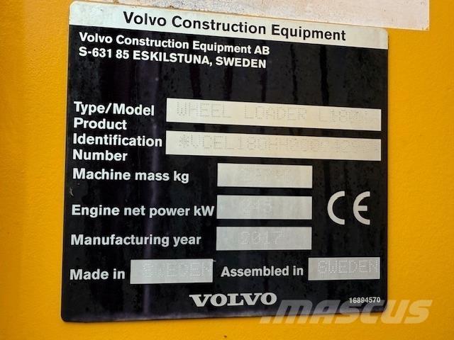 Volvo L180H Pyöräkuormaajat