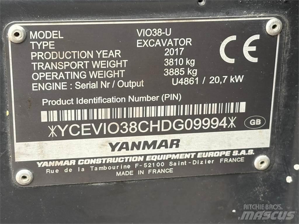 Yanmar VIO 38-U Minikaivukoneet < 7t