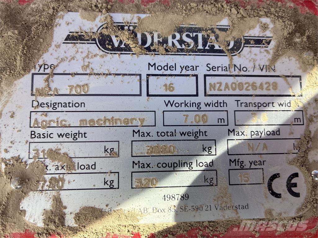 Väderstad NZA 800 HARV Äkeet