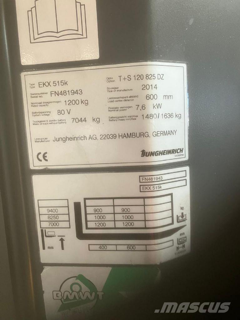 Jungheinrich EKX 515k Korkeakeräilytrukit