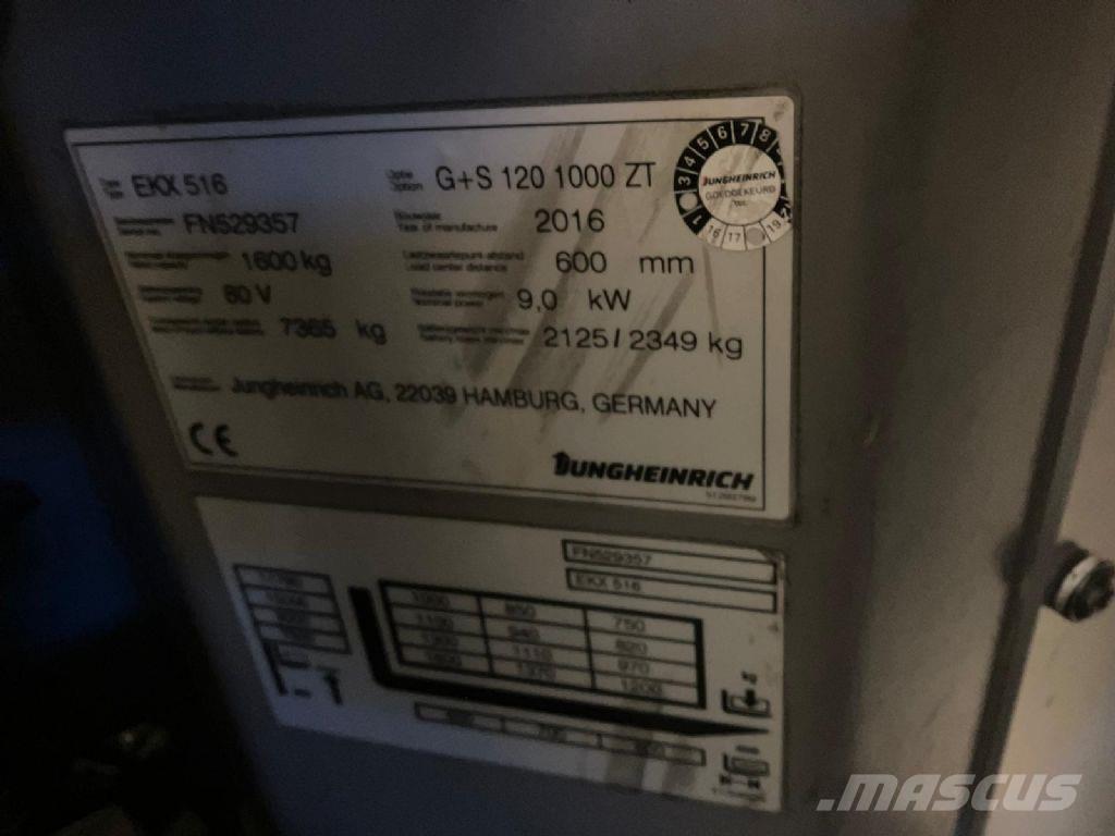 Jungheinrich EKX 516 Korkeakeräilytrukit