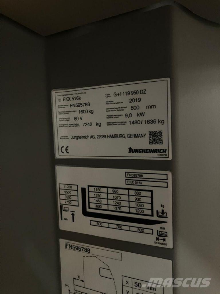 Jungheinrich EKX 516K Korkeakeräilytrukit