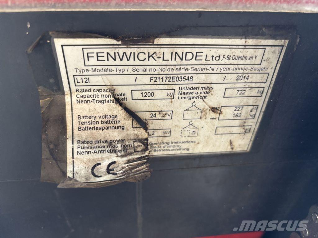 Linde L12i Käyden ajettavat pinoamistrukit