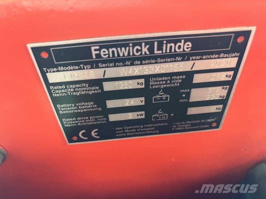 Linde L16.AS Käyden ajettavat pinoamistrukit
