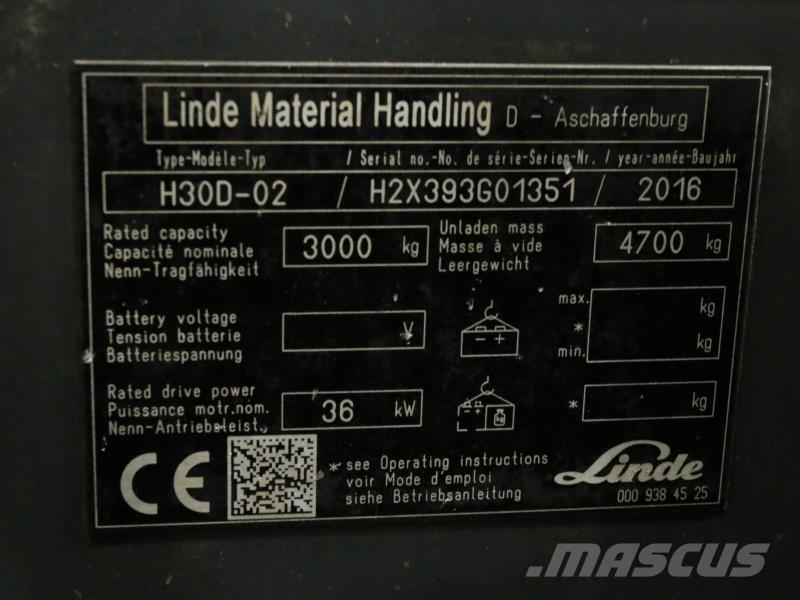 Linde H30D-02 393 DONOR Dieseltrukit
