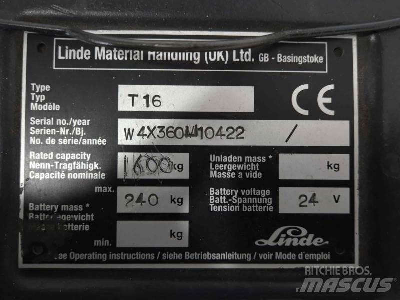 Linde T16 Pumppukärryt