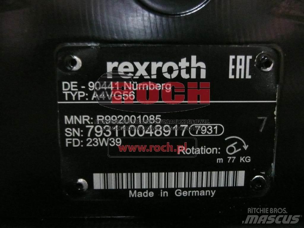 Rexroth A4VG56 CAT 196-8429 Hydrauliikka