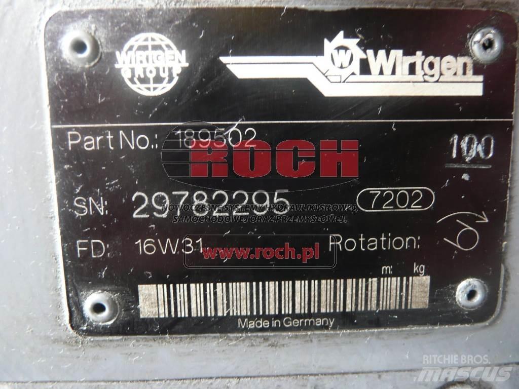 Wirtgen 189502 Hydrauliikka