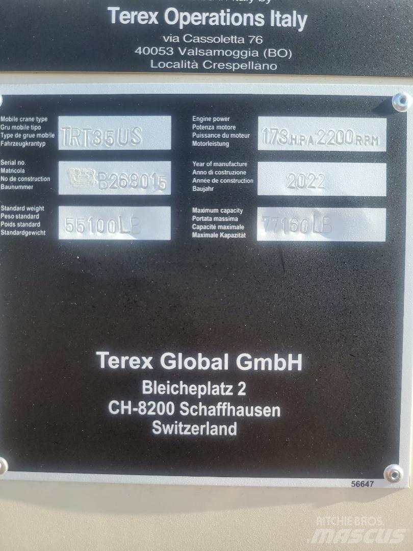Terex TRT35 RT-nosturit