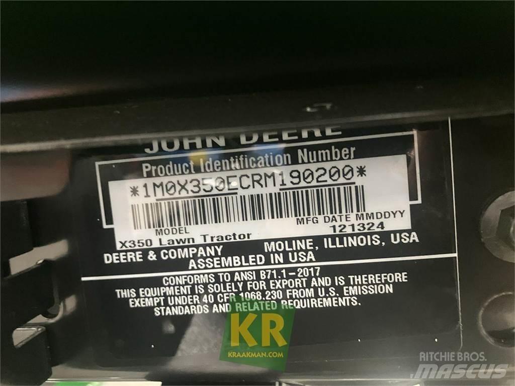 John Deere X350 Päältäajettavat ruohonleikkurit