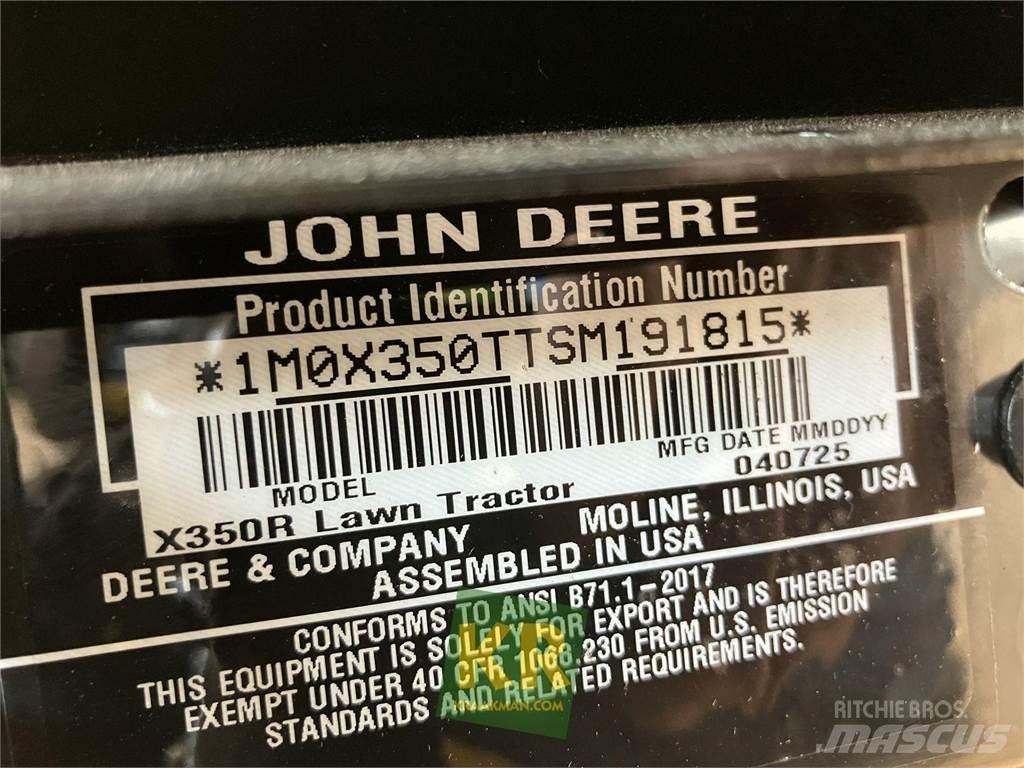John Deere X350R Päältäajettavat ruohonleikkurit