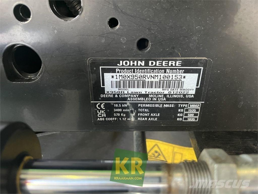 John Deere X950R Päältäajettavat ruohonleikkurit