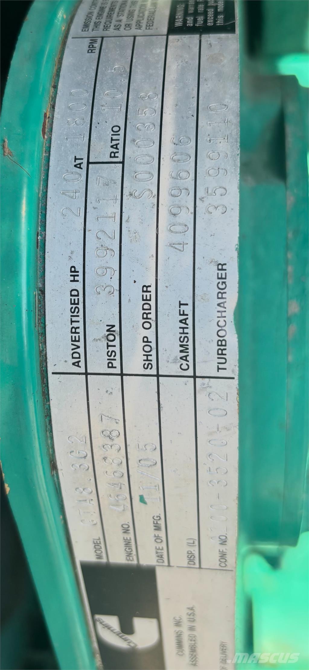 Cummins GTA8.3 Moottorit