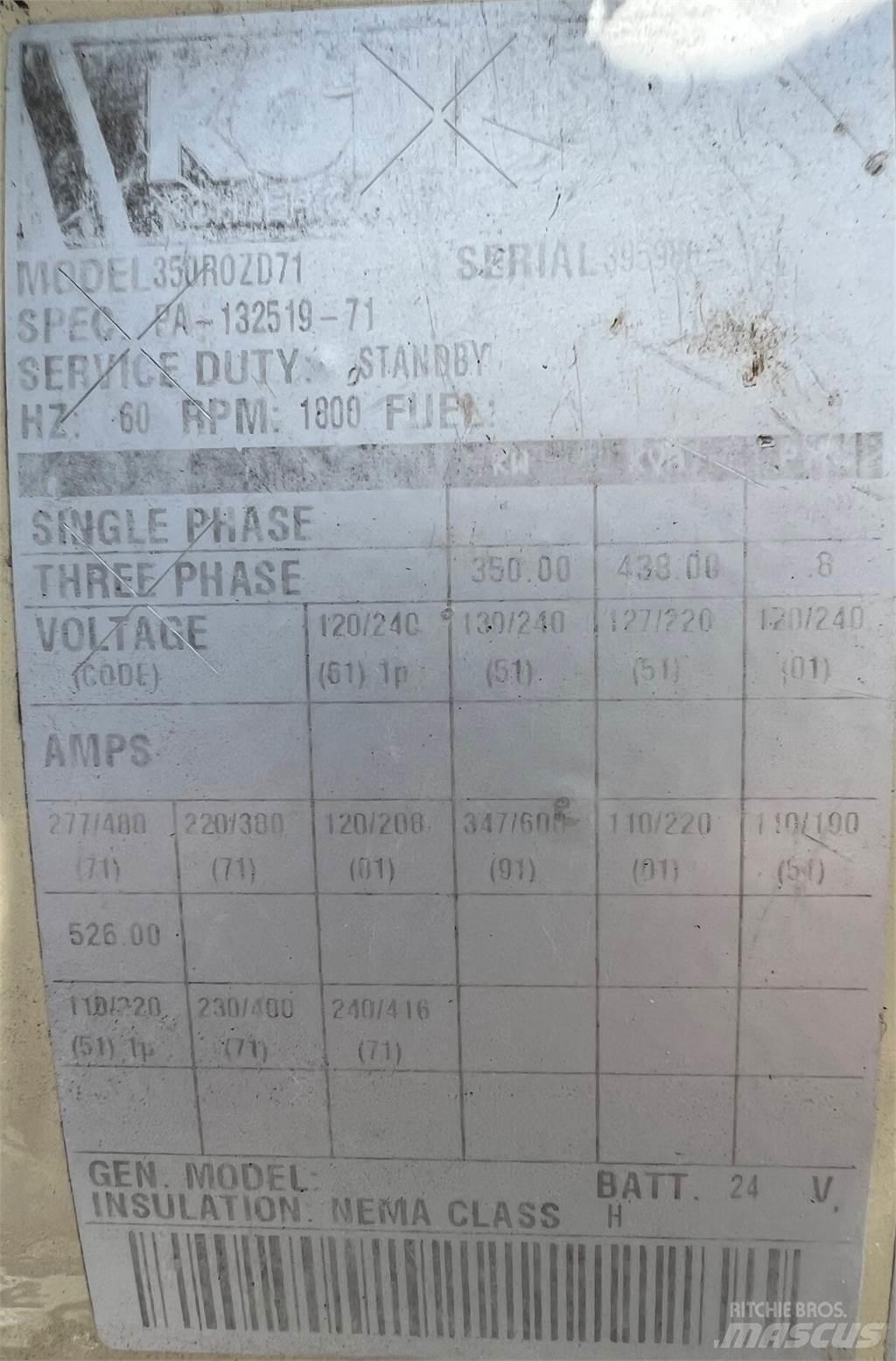 Kohler 350kW Muut generaattorit