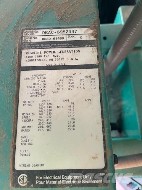 Onan 15kW Dieselgeneraattorit