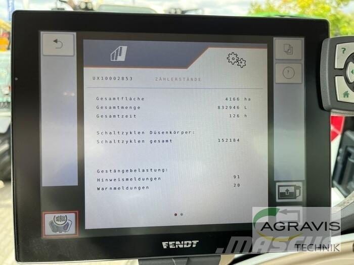 Amazone UX 8601 SUPER Hinattavat ruiskut