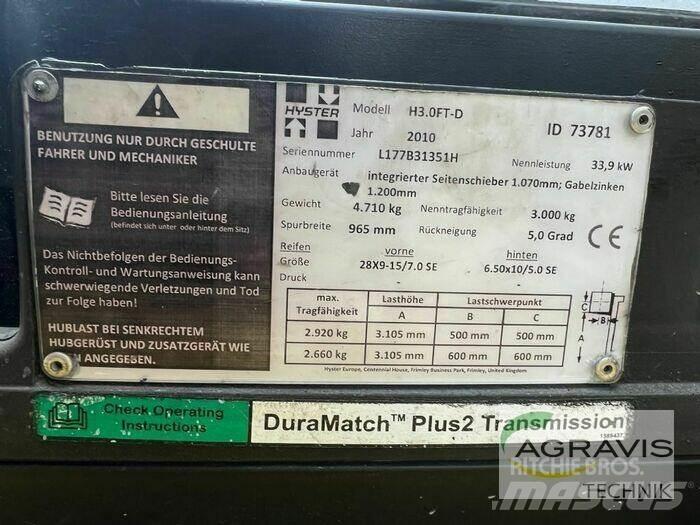 Hyster H3.0FT Muut haarukkatrukit