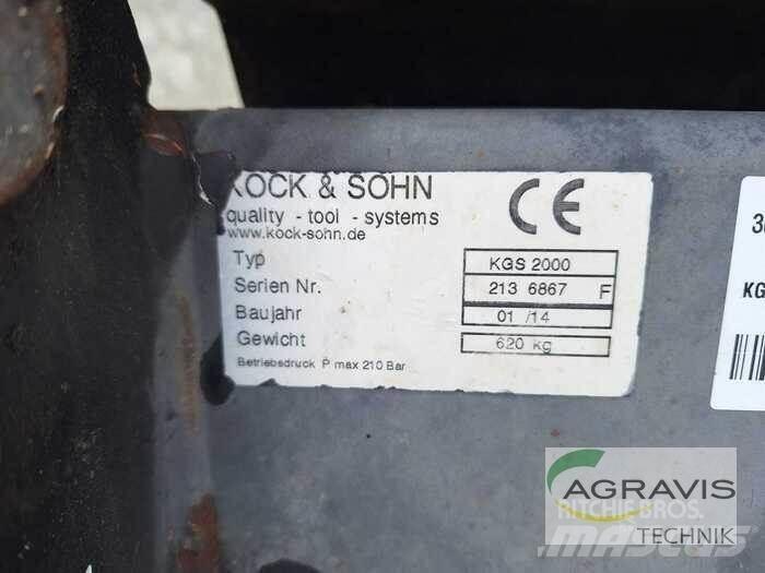 Kock KGS 2000 XL Lisävarusteet ja komponentit