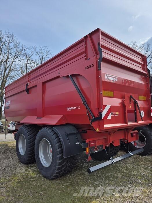 Krampe BIG BODY 750 Kippiperävaunut