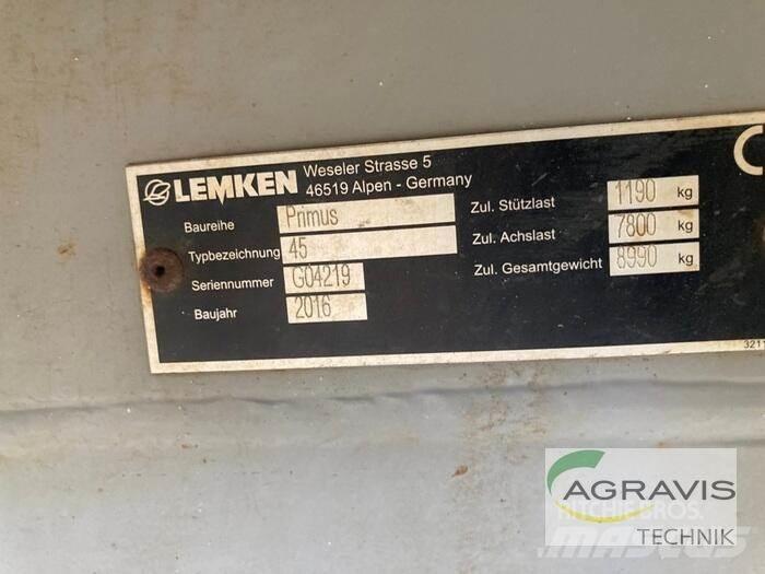 Lemken PRIMUS 45/27 Hinattavat ruiskut