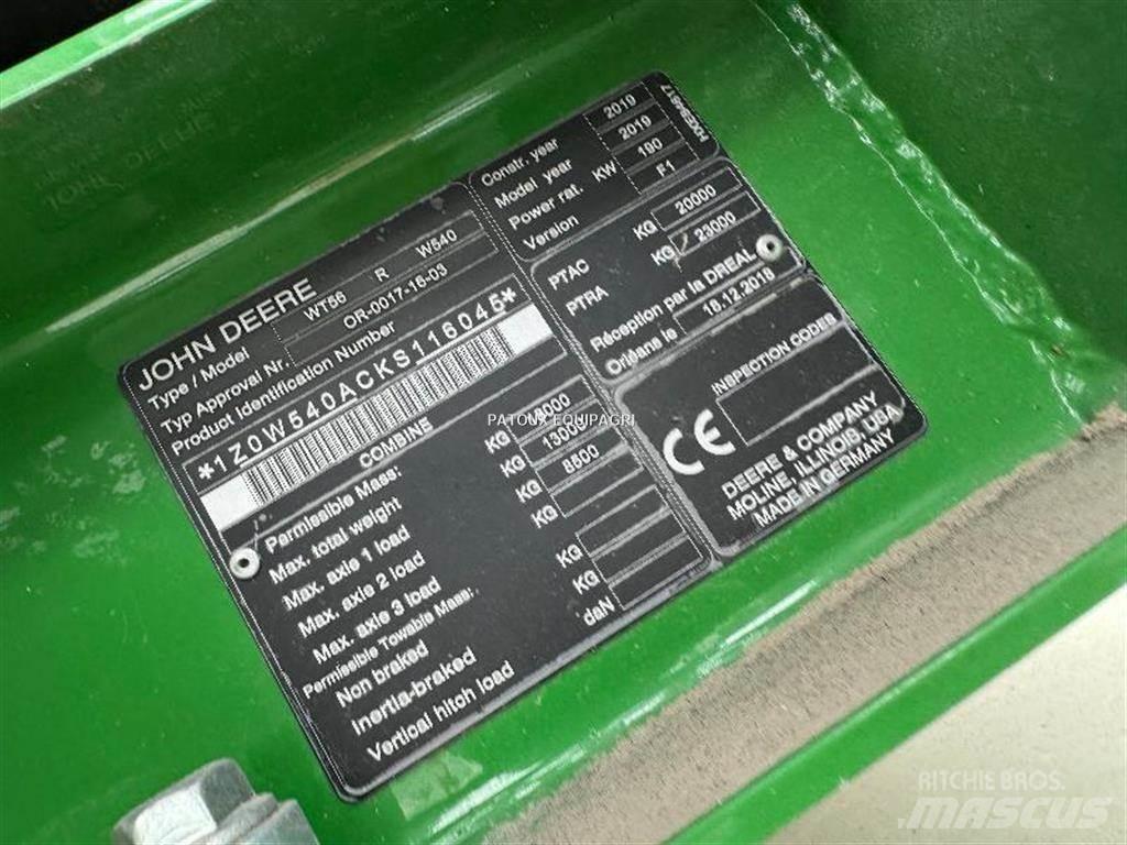 John Deere W540 Leikkuupuimurit