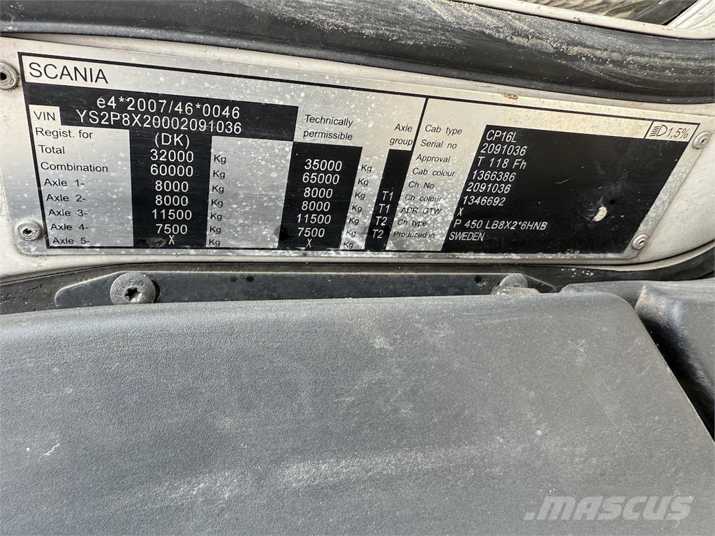Scania P450 Euro6 Paine-/imuautot