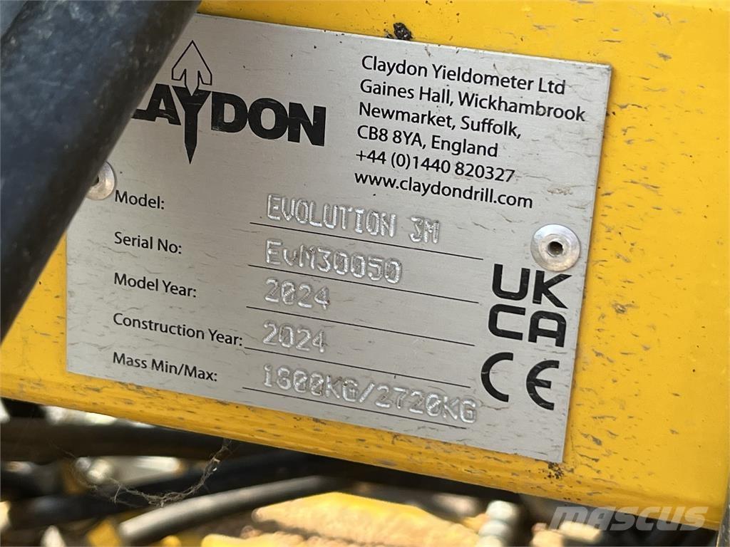 Claydon 3M EVO Muut maatalouskoneet