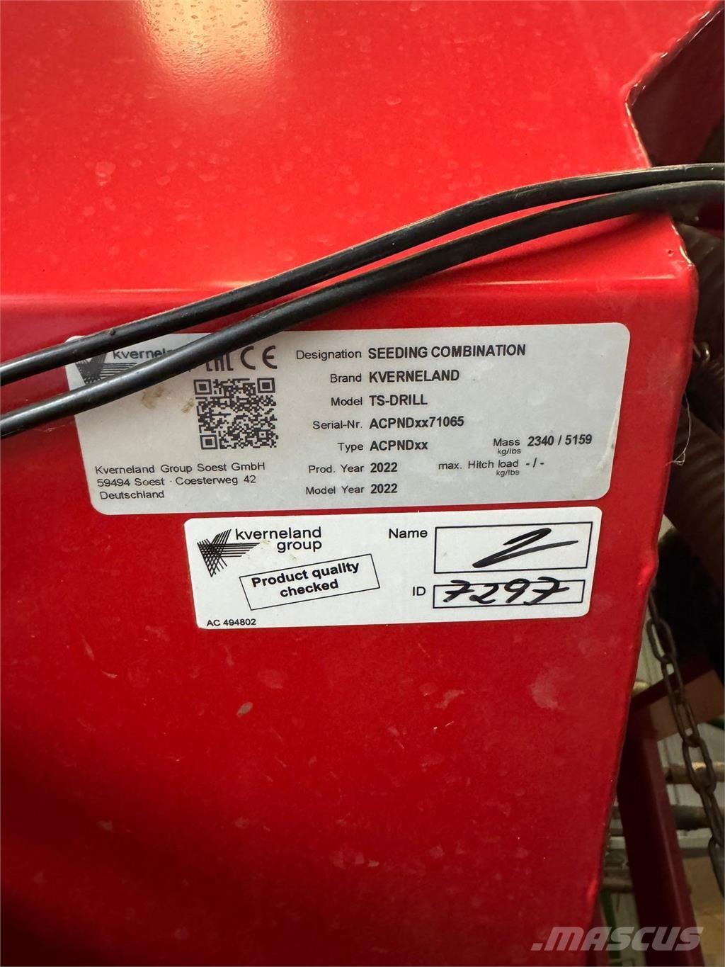 Kverneland 4.8M Muut maatalouskoneet