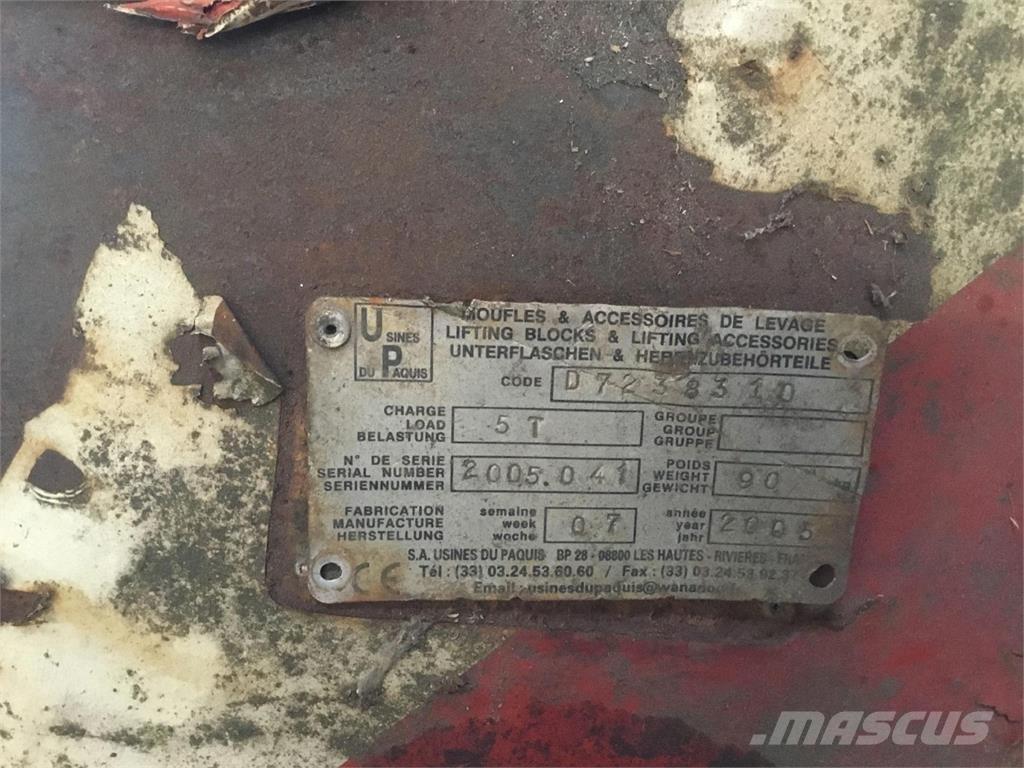  Hookblock 5ton Nosturien osat ja lisävarusteet