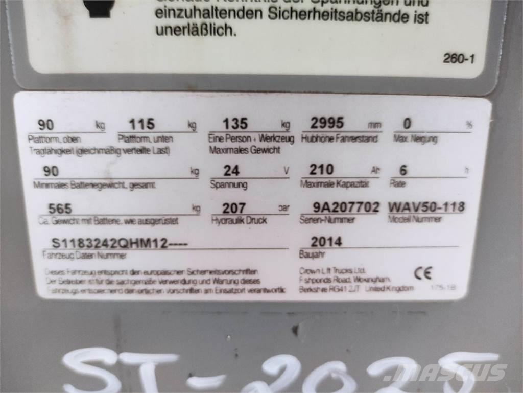 Crown WAV50-118 Korkeakeräilytrukit