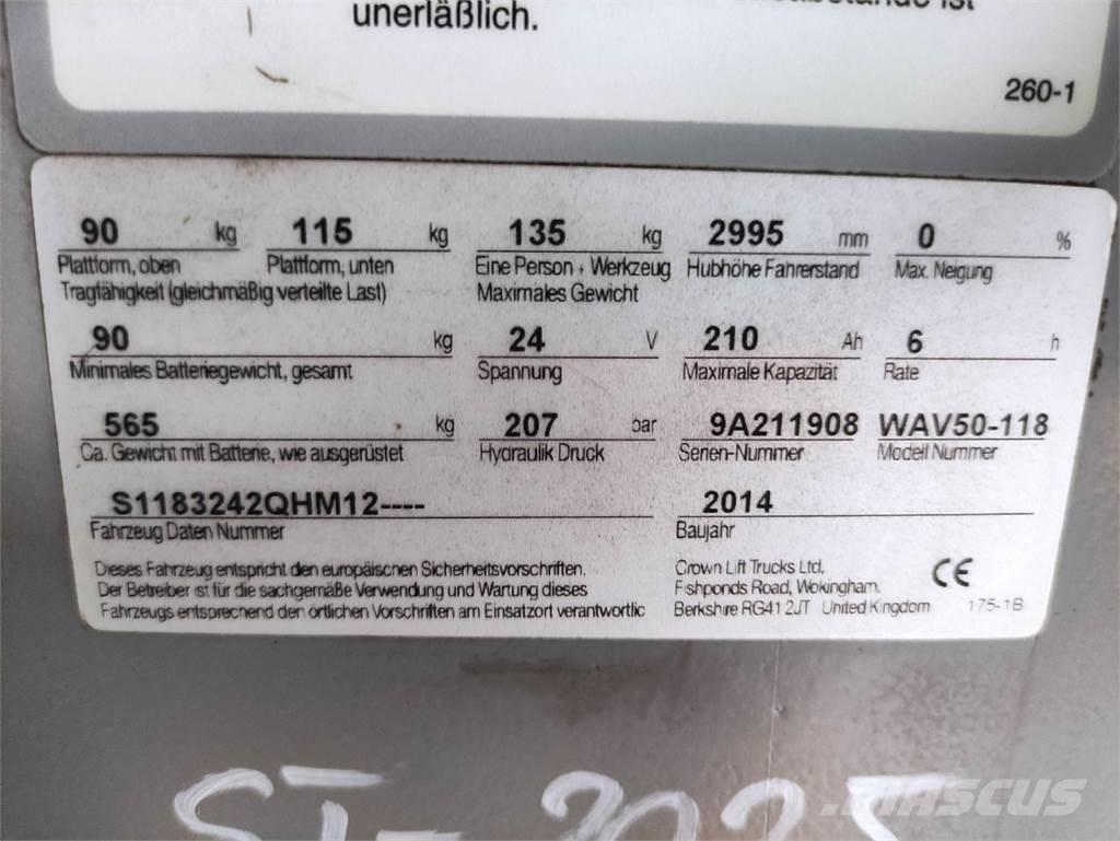 Crown WAV50-118 Korkeakeräilytrukit