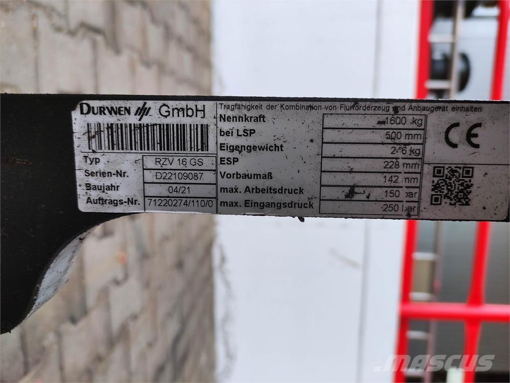 Durwen RZV 16 GS Muut materiaalinkäsittelykoneet