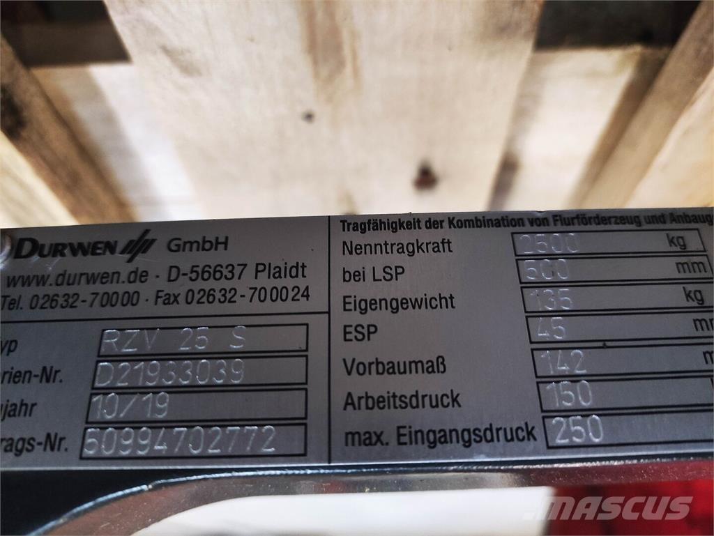 Durwen RZV 25 S Muut materiaalinkäsittelykoneet