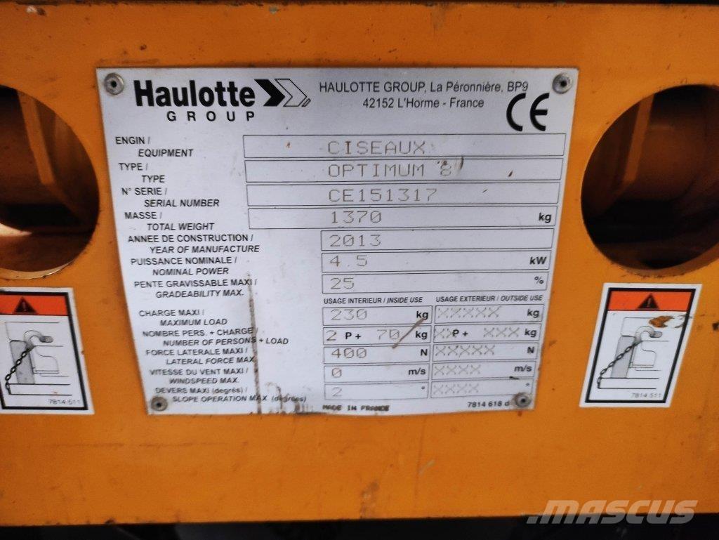 Haulotte OPTIMUM8 Saksilavat