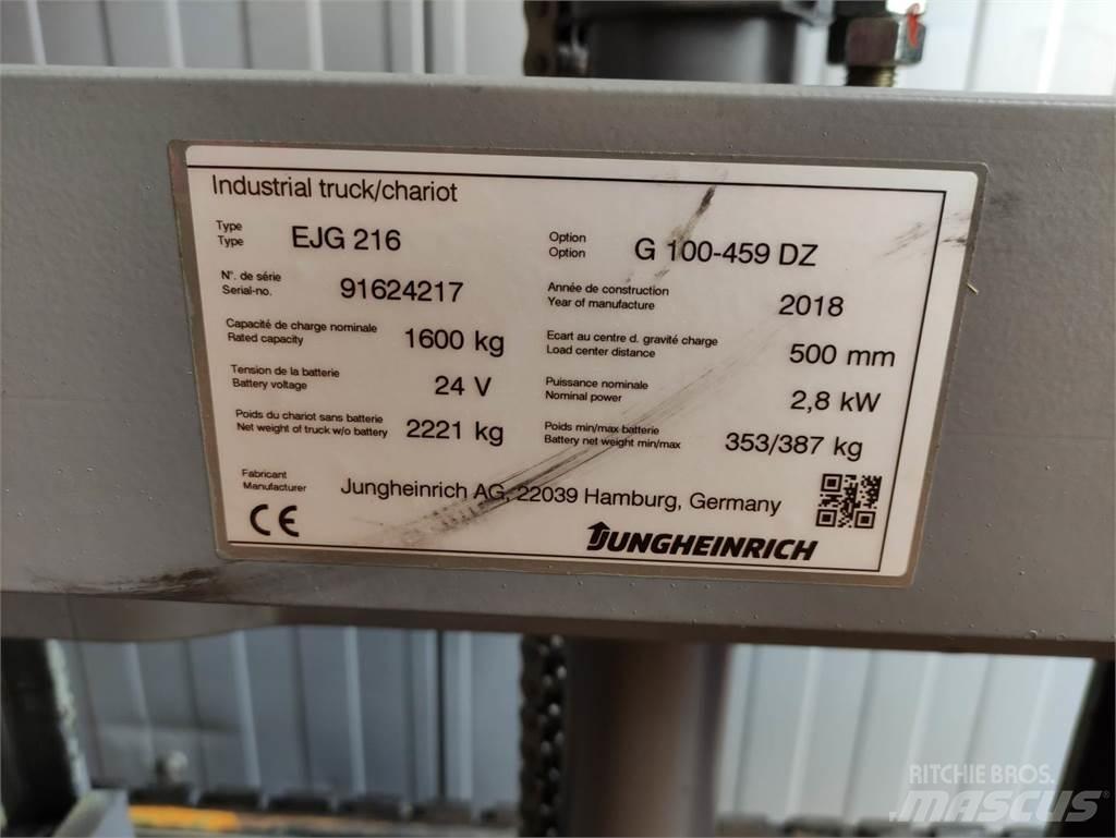 Jungheinrich EJG216 Käyden ajettavat pinoamistrukit