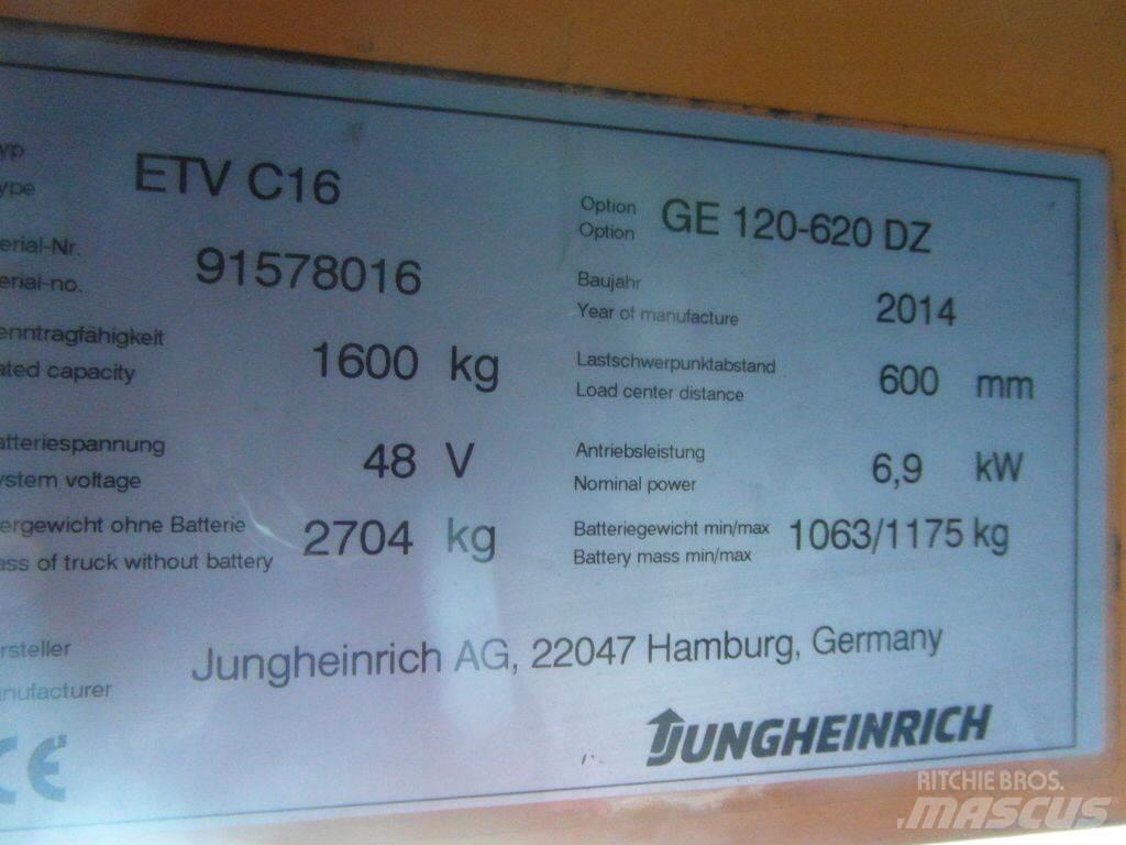 Jungheinrich ETVC16 Työntömastotrukit