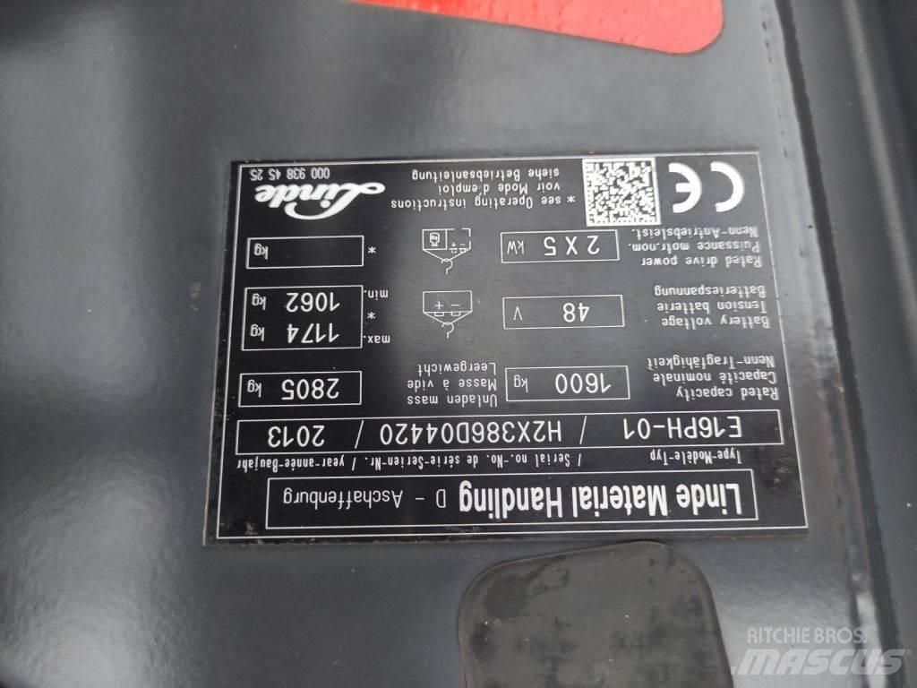 Linde E16PH-01-386 Sähkötrukit
