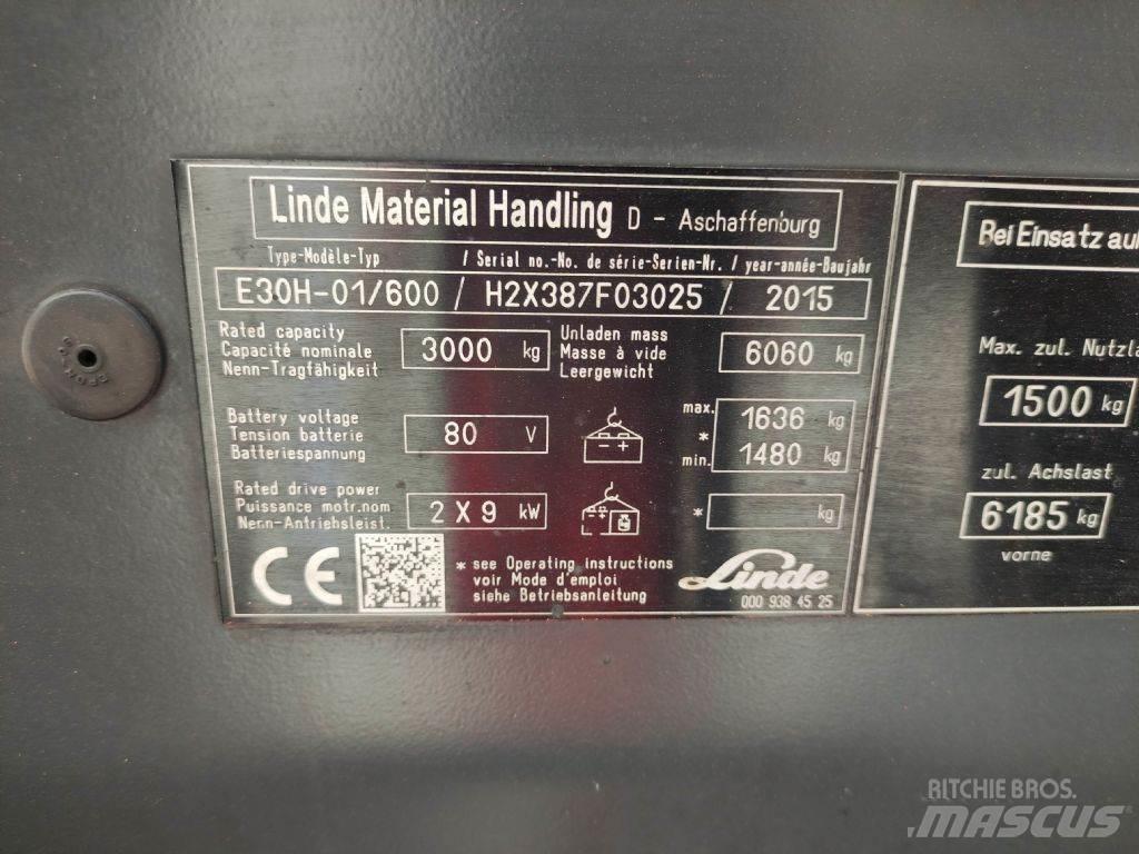 Linde E30H-01-600-387 Sähkötrukit