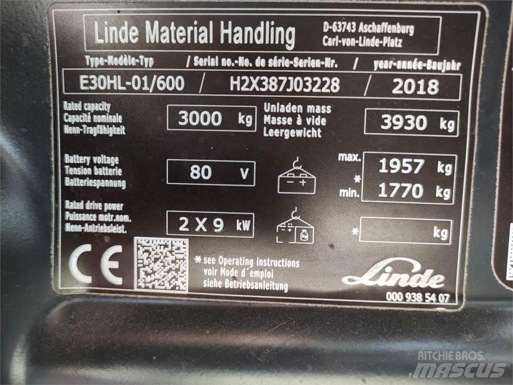 Linde E30HL-01/600-387 Sähkötrukit