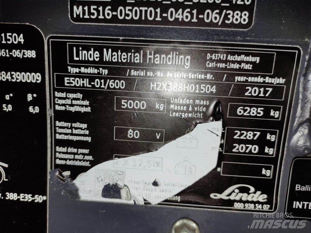 Linde E50HL-01/600-388 Sähkötrukit