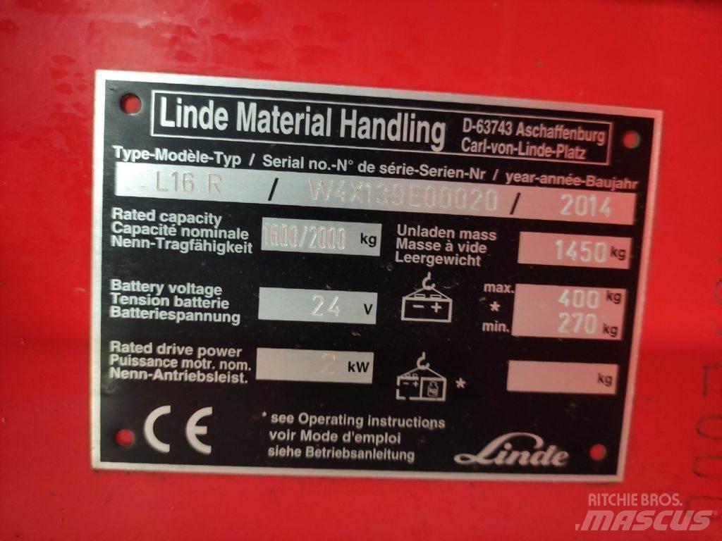 Linde L16R Sähkötrukit