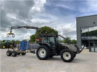 Valtra T130 C/W BOTEX 560TL Roof Mounted Crane &amp; Fore