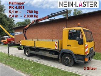 MAN LE 8.180 Kran PK 4501 3 Sitze 2. Hand