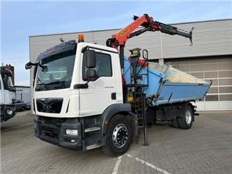 MAN TG-M 18.340 4x2 2-Achs Kipper Kran Palf. PK 130