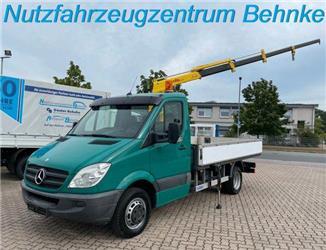 Mercedes-Benz Sprinter 519 CDI Pritsche / Hyva Kran 4,2m=600kg